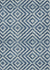 Piper Looms Chantille Geometric ACN733 Navy Machine Washable Area Rug main image