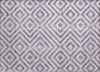 Piper Looms Chantille Geometric ACN733 Purple Machine Washable Area Rug Scatter Main Image