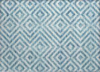 Piper Looms Chantille Geometric ACN733 Teal Machine Washable Area Rug Scatter Main Image