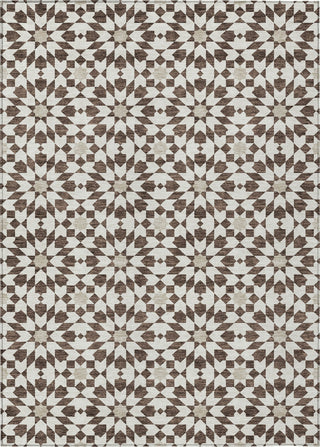Piper Looms Chantille Spiral ACN734 Brown Machine Washable Area Rug main image