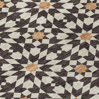 Piper Looms Chantille Spiral ACN734 Charcoal Machine Washable Area Rug Swatch Image