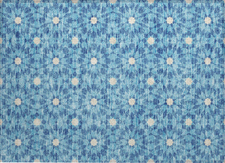 Piper Looms Chantille Spiral ACN734 Denim Machine Washable Area Rug Scatter Main Image