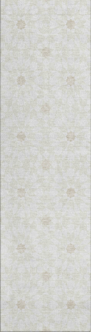 Piper Looms Chantille Spiral ACN734 Ivory Machine Washable Area Rug Runner Main Image