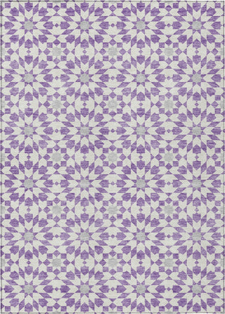 Piper Looms Chantille Spiral ACN734 Lavender Machine Washable Area Rug main image