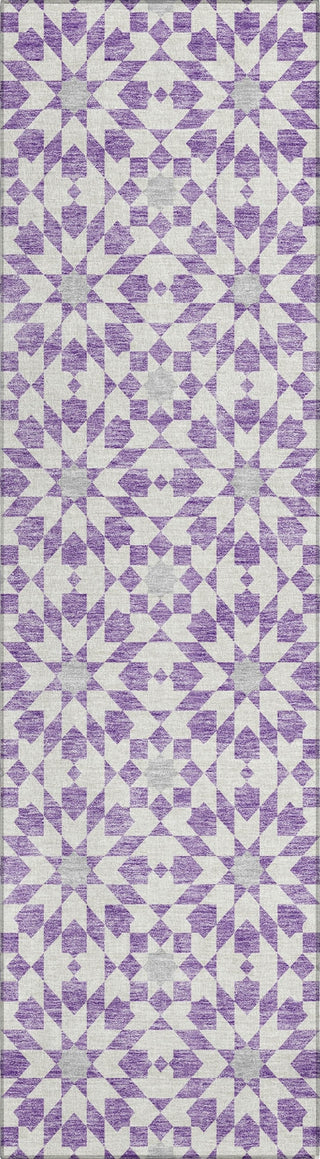Piper Looms Chantille Spiral ACN734 Lavender Machine Washable Area Rug Runner Main Image