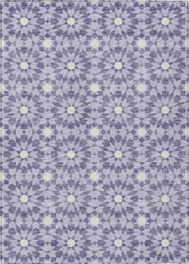 Piper Looms Chantille Spiral ACN734 Lilac Machine Washable Area Rug main image