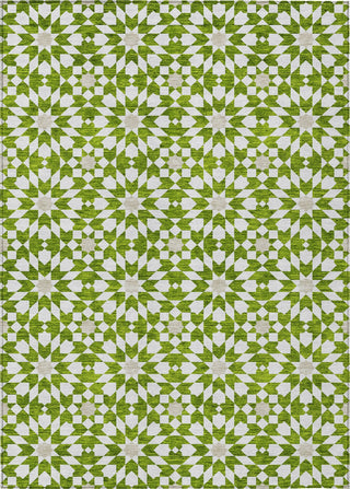 Piper Looms Chantille Spiral ACN734 Lime Machine Washable Area Rug main image
