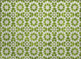 Piper Looms Chantille Spiral ACN734 Lime Machine Washable Area Rug Scatter Main Image