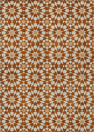 Piper Looms Chantille Spiral ACN734 Paprika Machine Washable Area Rug main image