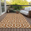 Piper Looms Chantille Spiral ACN734 Paprika Machine Washable Area Rug Outdoor Lifestyle Image Feature