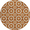 Piper Looms Chantille Spiral ACN734 Paprika Machine Washable Area Rug Round Main Image