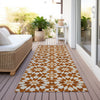 Piper Looms Chantille Spiral ACN734 Paprika Machine Washable Area Rug Runner Outdoor Lifestyle Image Feature
