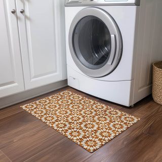 Piper Looms Chantille Spiral ACN734 Paprika Machine Washable Area Rug Scatter Lifestyle Image Feature