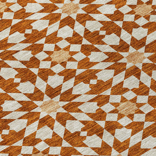 Piper Looms Chantille Spiral ACN734 Paprika Machine Washable Area Rug Swatch Image
