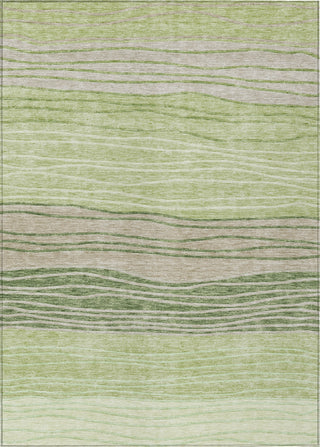 Piper Looms Chantille Stripes ACN735 Aloe Machine Washable Area Rug main image