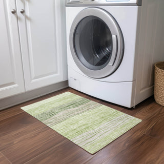 Piper Looms Chantille Stripes ACN735 Aloe Machine Washable Area Rug Scatter Lifestyle Image Feature