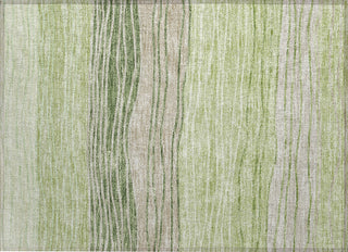 Piper Looms Chantille Stripes ACN735 Aloe Machine Washable Area Rug Scatter Main Image