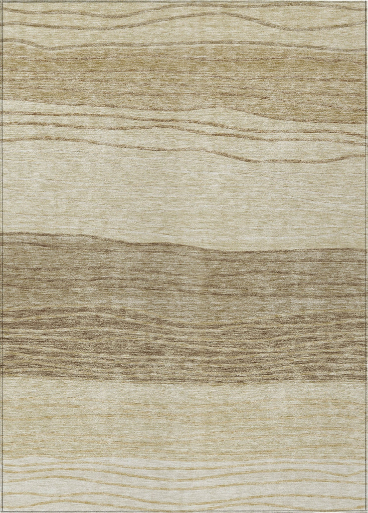 Piper Looms Chantille Stripes ACN735 Beige Machine Washable Area Rug main image