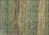 Piper Looms Chantille Stripes ACN735 Olive Machine Washable Area Rug Scatter Main Image