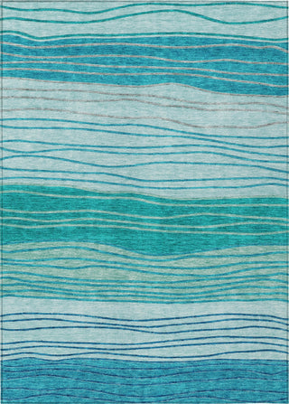 Piper Looms Chantille Stripes ACN735 Sky Machine Washable Area Rug main image