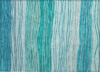 Piper Looms Chantille Stripes ACN735 Sky Machine Washable Area Rug Scatter Main Image