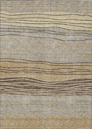 Piper Looms Chantille Stripes ACN735 Taupe Machine Washable Area Rug main image