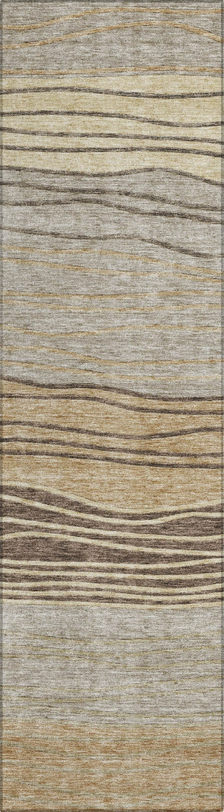 Piper Looms Chantille Stripes ACN735 Taupe Machine Washable Area Rug Runner Main Image