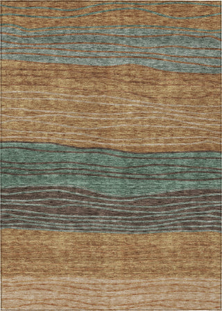 Piper Looms Chantille Stripes ACN735 Terracotta Machine Washable Area Rug main image