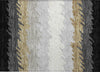 Piper Looms Chantille Stripes ACN736 Black Machine Washable Area Rug Scatter Main Image
