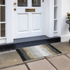 Piper Looms Chantille Stripes ACN736 Black Machine Washable Area Rug Scatter Outdoor Lifestyle Image Feature