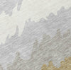 Piper Looms Chantille Stripes ACN736 Black Machine Washable Area Rug Swatch Image