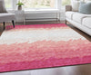 Piper Looms Chantille Stripes ACN736 Blush Machine Washable Area Rug Lifestyle Image Feature