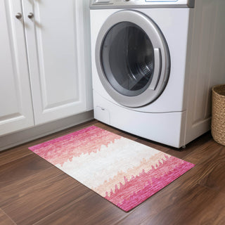 Piper Looms Chantille Stripes ACN736 Blush Machine Washable Area Rug Scatter Lifestyle Image Feature