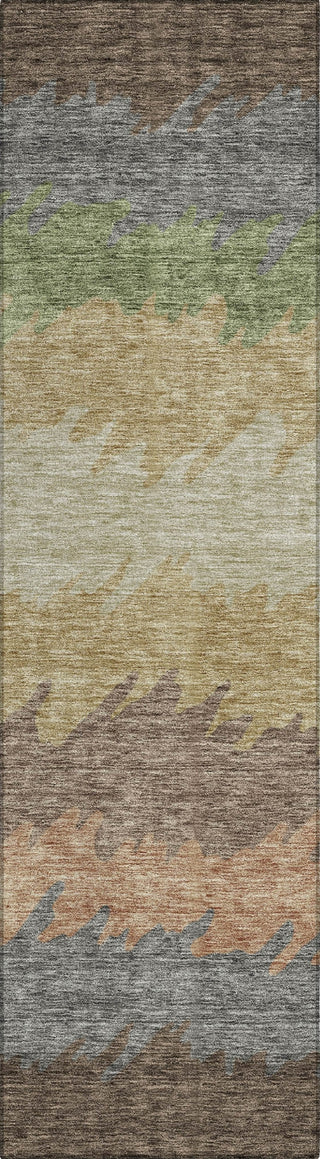 Piper Looms Chantille Stripes ACN736 Chocolate Machine Washable Area Rug Runner Main Image