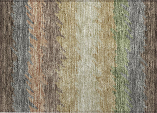 Piper Looms Chantille Stripes ACN736 Chocolate Machine Washable Area Rug Scatter Main Image