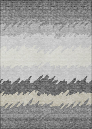 Piper Looms Chantille Stripes ACN736 Gray Machine Washable Area Rug main image