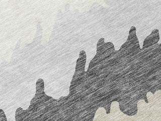Piper Looms Chantille Stripes ACN736 Gray Machine Washable Area Rug Swatch Image