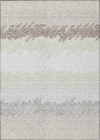 Piper Looms Chantille Stripes ACN736 Ivory Machine Washable Area Rug main image