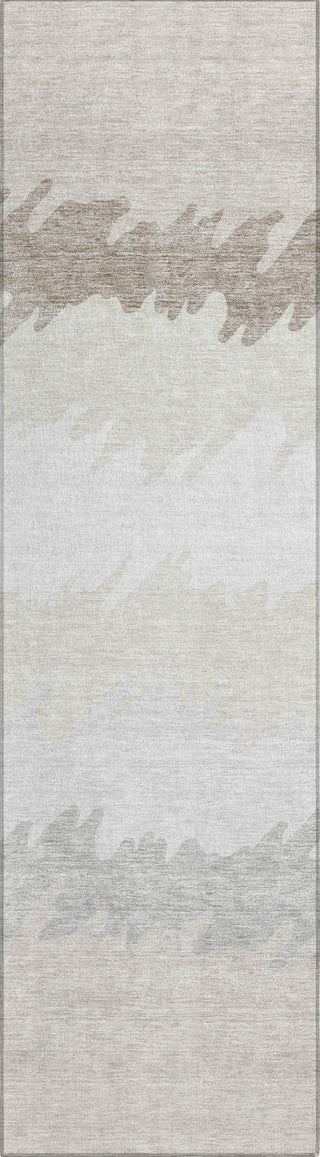 Piper Looms Chantille Stripes ACN736 Ivory Machine Washable Area Rug Runner Main Image