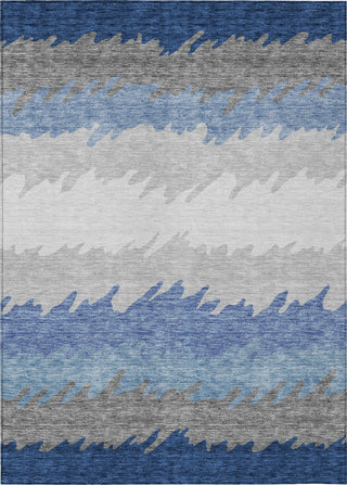 Piper Looms Chantille Stripes ACN736 Navy Machine Washable Area Rug main image