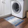 Piper Looms Chantille Stripes ACN736 Navy Machine Washable Area Rug Scatter Lifestyle Image Feature