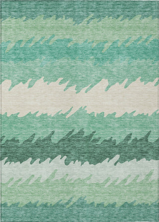 Piper Looms Chantille Stripes ACN736 Sage Machine Washable Area Rug main image