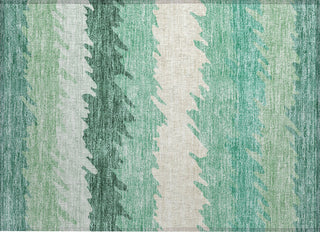 Piper Looms Chantille Stripes ACN736 Sage Machine Washable Area Rug Scatter Main Image