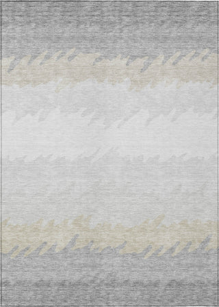 Piper Looms Chantille Stripes ACN736 Silver Machine Washable Area Rug main image