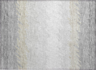 Piper Looms Chantille Stripes ACN736 Silver Machine Washable Area Rug Scatter Main Image