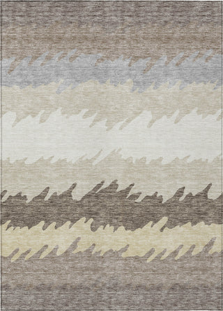 Piper Looms Chantille Stripes ACN736 Taupe Machine Washable Area Rug main image