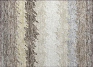 Piper Looms Chantille Stripes ACN736 Taupe Machine Washable Area Rug Scatter Main Image