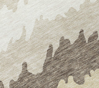 Piper Looms Chantille Stripes ACN736 Taupe Machine Washable Area Rug Swatch Image