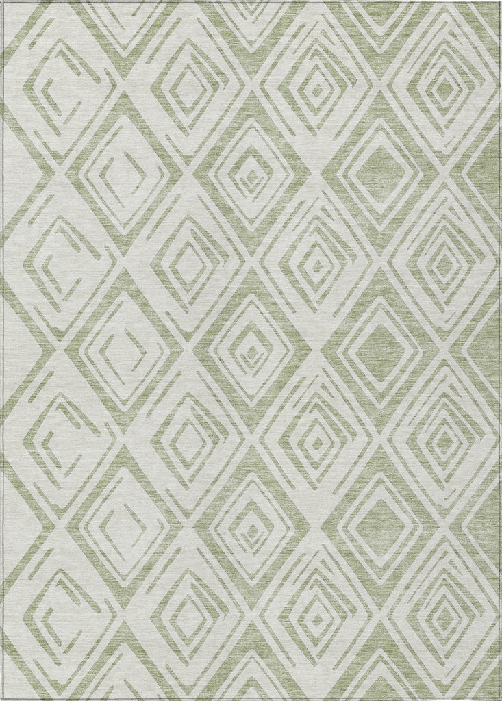 Piper Looms Chantille Diamond ACN737 Aloe Machine Washable Area Rug main image