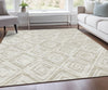 Piper Looms Chantille Diamond ACN737 Beige Machine Washable Area Rug Lifestyle Image Feature